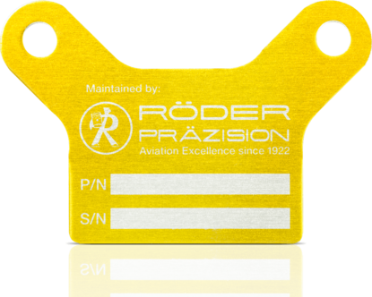 Anodized aluminium type plate