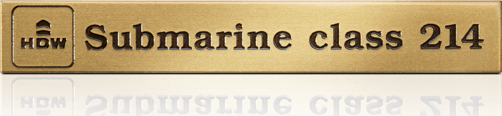 Etched brass type plate